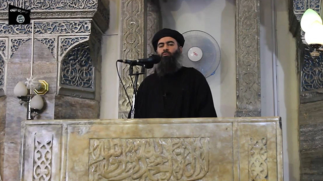 Abu Bakr al-Baghdqadi in Mosul (Photo: AFP)