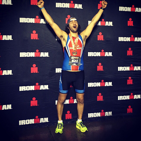 Eli Winegar after taking part in the Ironman contest