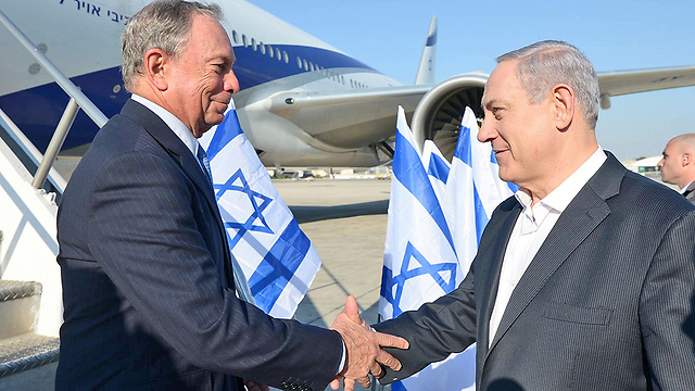 MIchael Bloomberg and Prime Minister Benjamin Netanyahu (Archive photo: Haim Tzach/GPO)