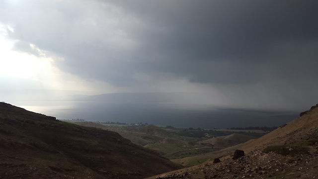 Storm approaching in the Golan (Photo: Asaph Mo)