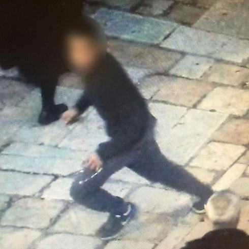 One of the alleged attackers who stabbed a 17-year-old Israeli, in a photo distributed by police.
