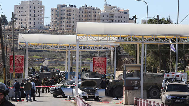 The checkpoint where the attack occurred (Photo: Gil Yohanan)