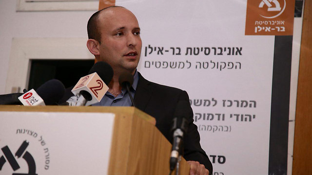 Education Minister Bennett. "I am calling out to the Arab public: You are better than this." (Photo: Motti Kimchi)