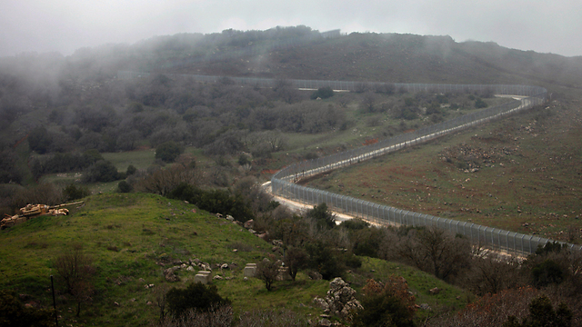 Security fence on the border in the Golan Heights (Photo: AFP)