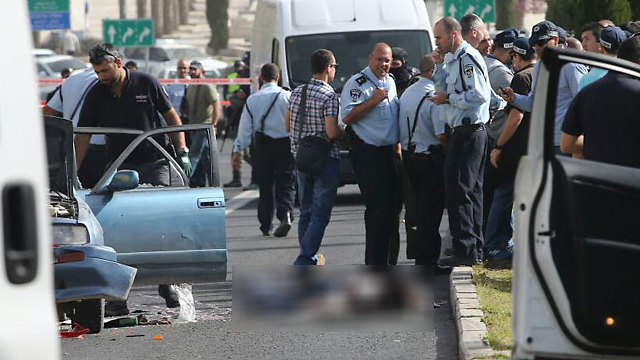 At the scene of the attack (Photo: Ohan Zwigenberg)