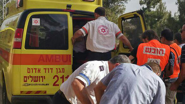 The victims being rushed to the hospital (Photo: MDA)