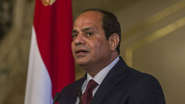 Egyptian President al-Sisi. Promoting a comprehensive arrangement for peace, just as Lieberman envisioned. (Photo: AFP)