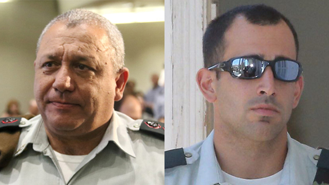 Left to Right: IDF Chief of Staff Gadi Eisenkot and Maj. Tom Na'aman