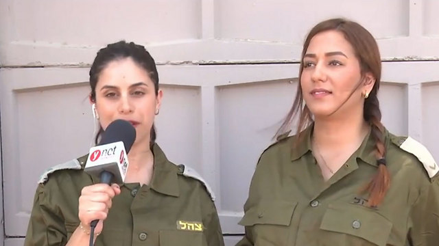 Yerushalmi and Ivgy speaking with Ynet
