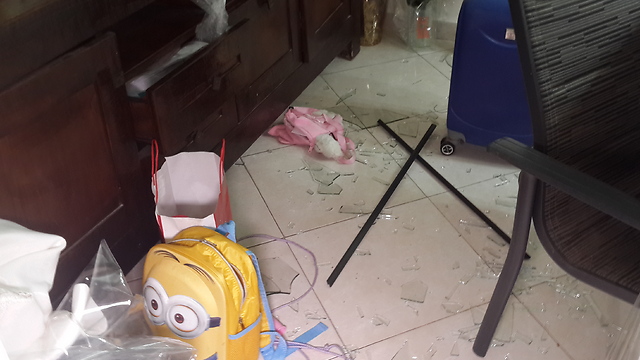 Damage at the educational center (Photo: Roee Idan)