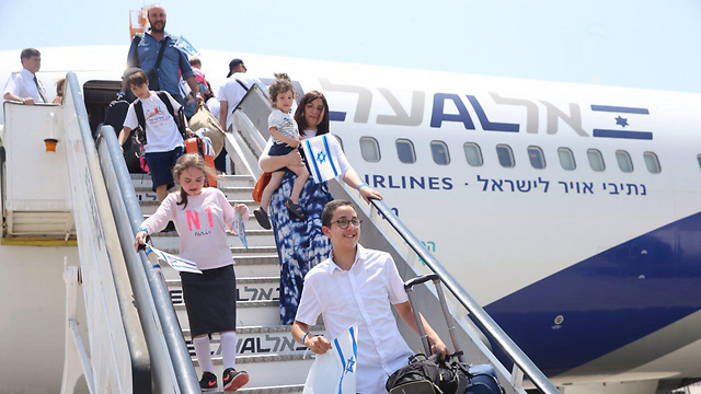 French immigrants arriving in Israel. A 42% decline from the same period in 2015. (Photo: Motti Kimchi)
