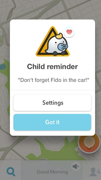 New WAZE feature to prevent children being forgotten in cars