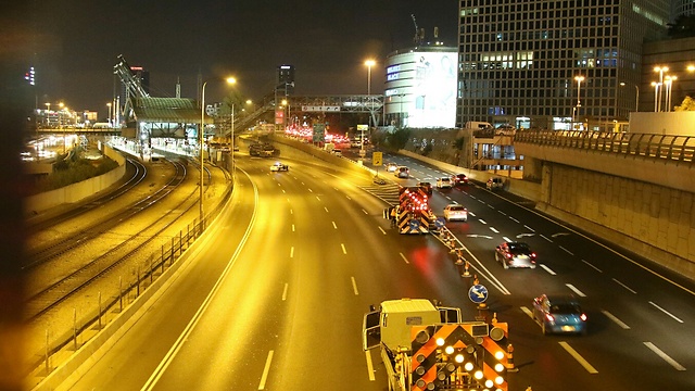 Ayalon Highway (for now) (Photo: Avi Moalem) (Photo: Avi Moalem)