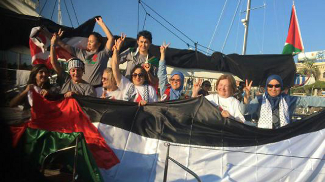 Women on the Zaytouna-Oliva yacht. 'The message will remain long after they are gone, against decision makers' interests.'