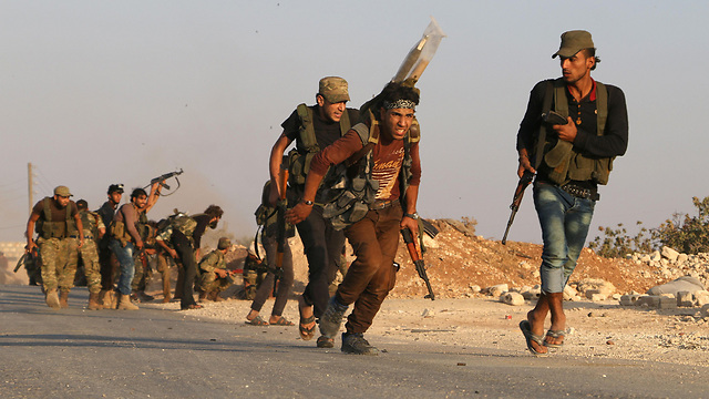 Free Syrian Army (FSA) fighters in Dabiq. (Photo: AFP)
