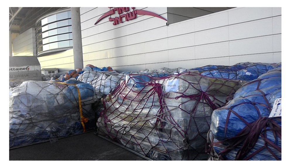 Deliveries from overseas in transit in Ben Gurion Airport (Photo: Office of the State Comptroller) 