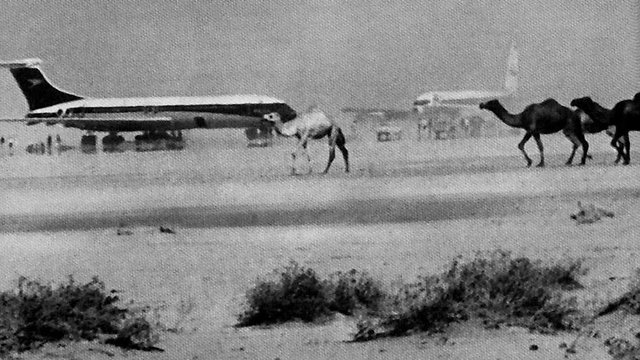 Two of the planes the PFLP hijacked to Dawson's Field in November 1970