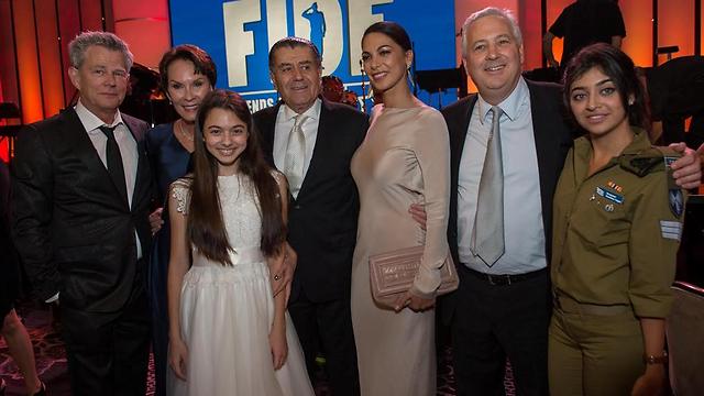 Haim Saban with wife Cheryl, Moran Attias, and David Foster (Photo: Alexi Rosenfeld)