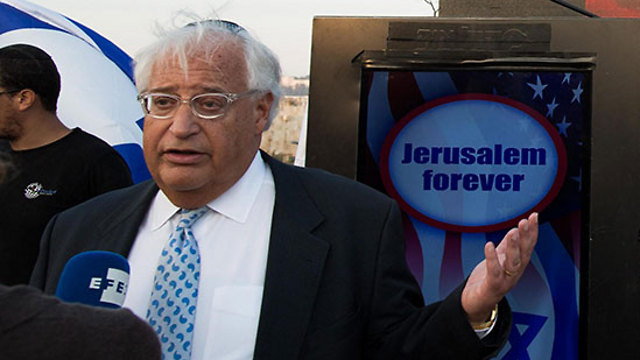 David Friedman, the next American ambassador to Israel. It seems , it seems as if the American noose has been removed all at once (Photo: EPA)