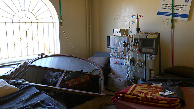 A hospital bombed near the Syrian city of Aleppo (Photo: Reuters)