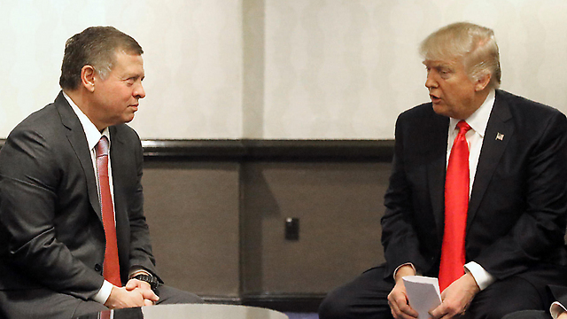 King Abdullah II of Jordan meeting with US President Trump in DC (Photo: Yousef Allan, AFP)