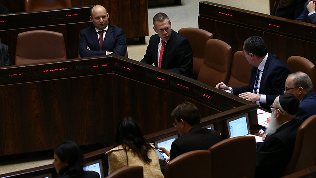 Knesset vote on Regulation Law, Monday. In the past decade there has been not a single governmental debate on the future of Judea and Samaria (Photo: Ohad Zwigenberg)