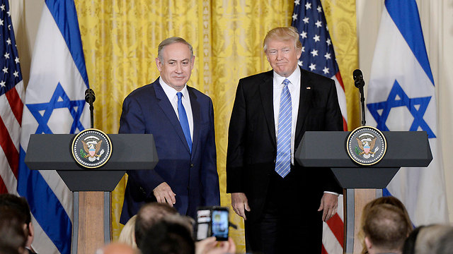 Wednesday's press conference. The United States in the Trump era is clearly standing by the State of Israel (Photo: MCT) (Photo: MCT)