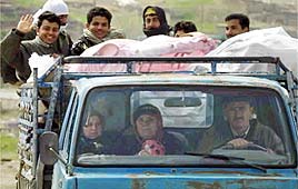 כורדים עוזבים בורחים מעיראק