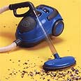 שואב אבק. הופעל באופן ידני
