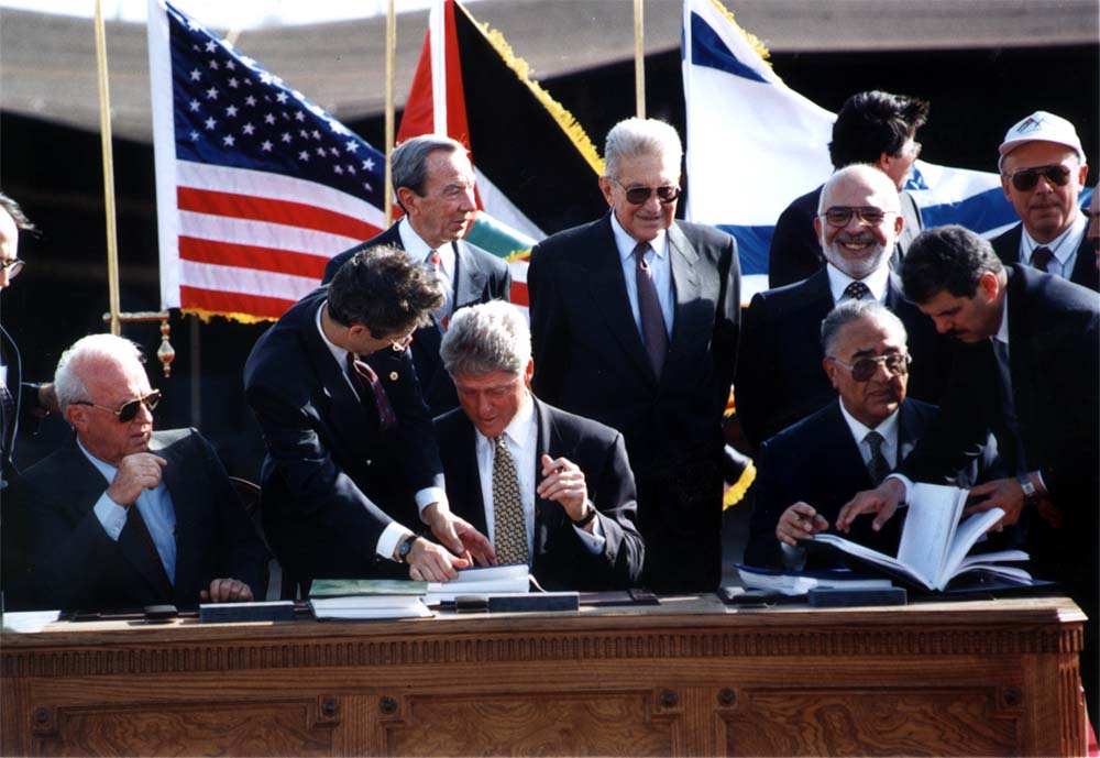 The Israeli-Jordan peace signing ceremony (Photo: Zoom 77)