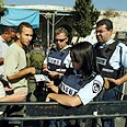 Police officers in east Jerusalem 