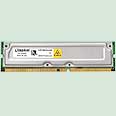 רכיב RDRAM של Kingston. בדקו כמה זכרון צורך המחשב
