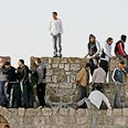 צעירים פלסטינים בהר הבית