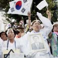הפגנה אנטי-יפנית בקוריאה 