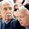 Peres (left) with Sharon
