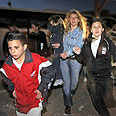 Sderot residents during Qassam attack   