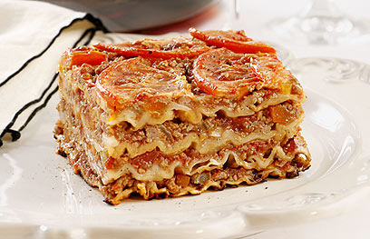 Lasagna from matzo. 'Like a little challenge' (Photo: Danya Weiner)