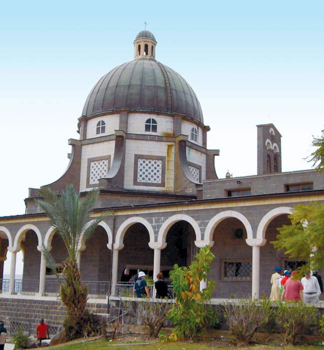 בנתיב חייו של ישוע. כנסיית הר האושר