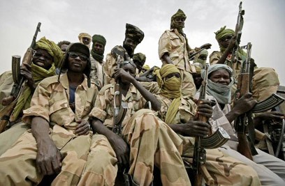 חמושי ארגון "התנועה לצדק ושוויון" בסודן (צילום: AFP) (צילום: AFP)