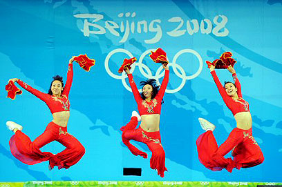 טקס הפתיחה באולימפיאדת בייג'ין. המערב הכיר את סין (צילום: AFP) (צילום: AFP)