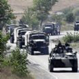 Russian convoy near Gori