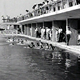 בריכת השחייה בתל-אביב, 1956