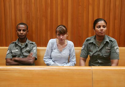 Marie-Charlotte Renault in court (Photo: Gil Yohanan)