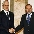 Foreign Minister Lieberman with Serbian President Boris Tadic  