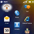 תפריט כוורת. Windows Mobile 6.5