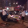 התאונה אמש באשקלון    