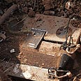 Equipment which was damaged by explosion
