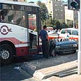 תאונה בין אוטובוס לרכב פרטי (ארכיון)