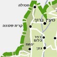 האזור בו נמצאו המטענים