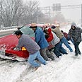 בשלג הרבה יותר קשה להשיג חילוץ